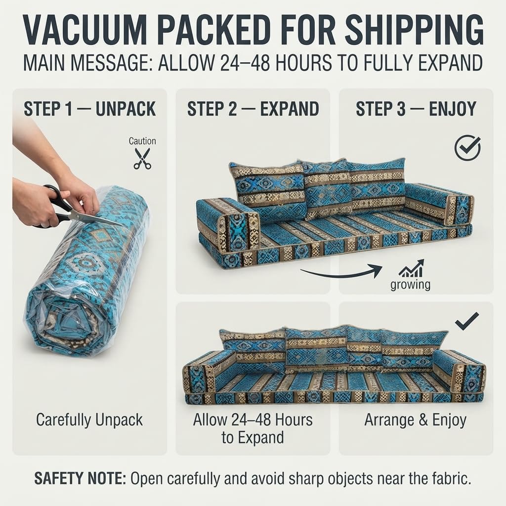 Turquoise Arabic Majlis floor sofa kilim seating, view 7