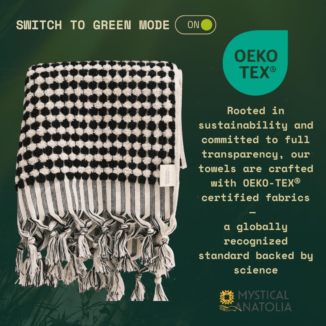 Mystical Anatolia pompom bath towel SKU UK-NANO-6KLQ additional view 7