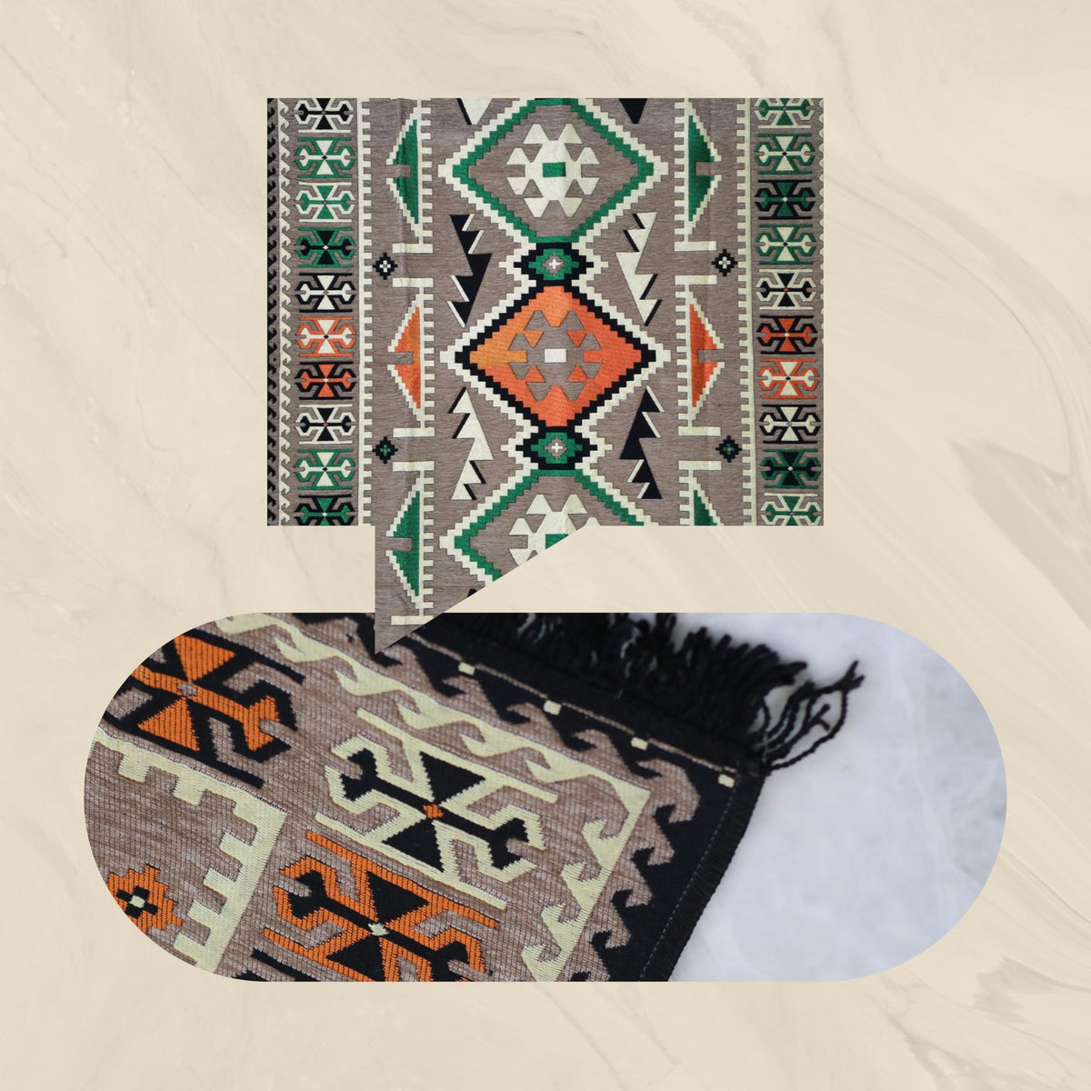 Mystical Anatolia 4x6 kilim rug SKU RI-OU5Y-E3DJ additional view 5