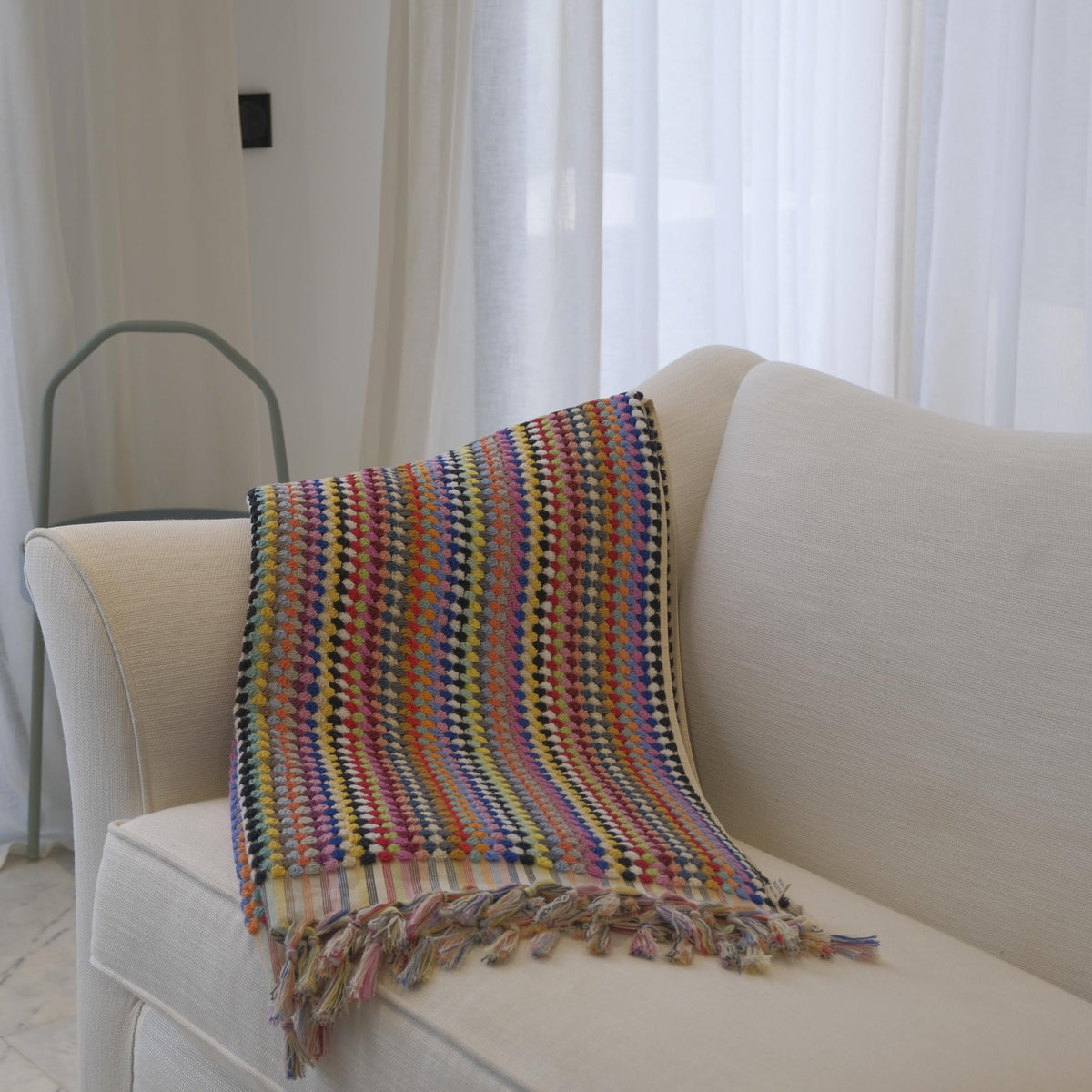 Mystical Anatolia pompom bath towel SKU PI-H3ZT-ZRJF additional view 5