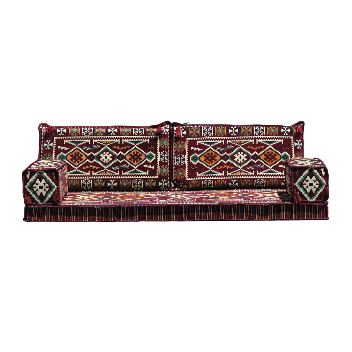 Mystical Anatolia maroon Arabic Majlis floor sofa seating