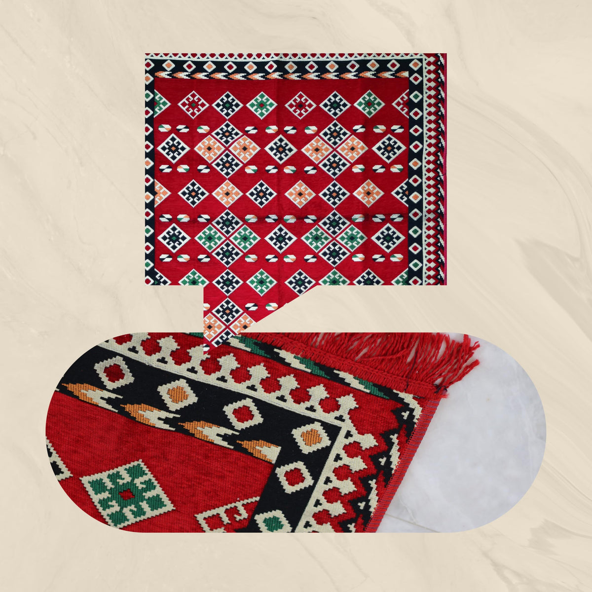 Mystical Anatolia kilim Lattice/Red additional view 5