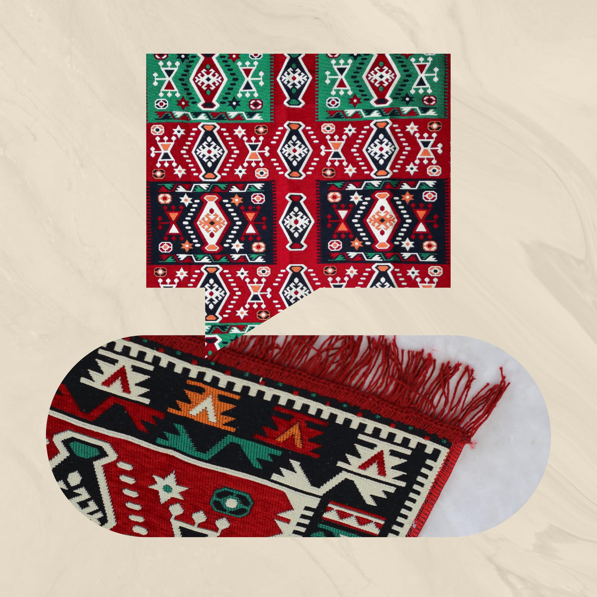 Mystical Anatolia kilim Green/Red additional view 5