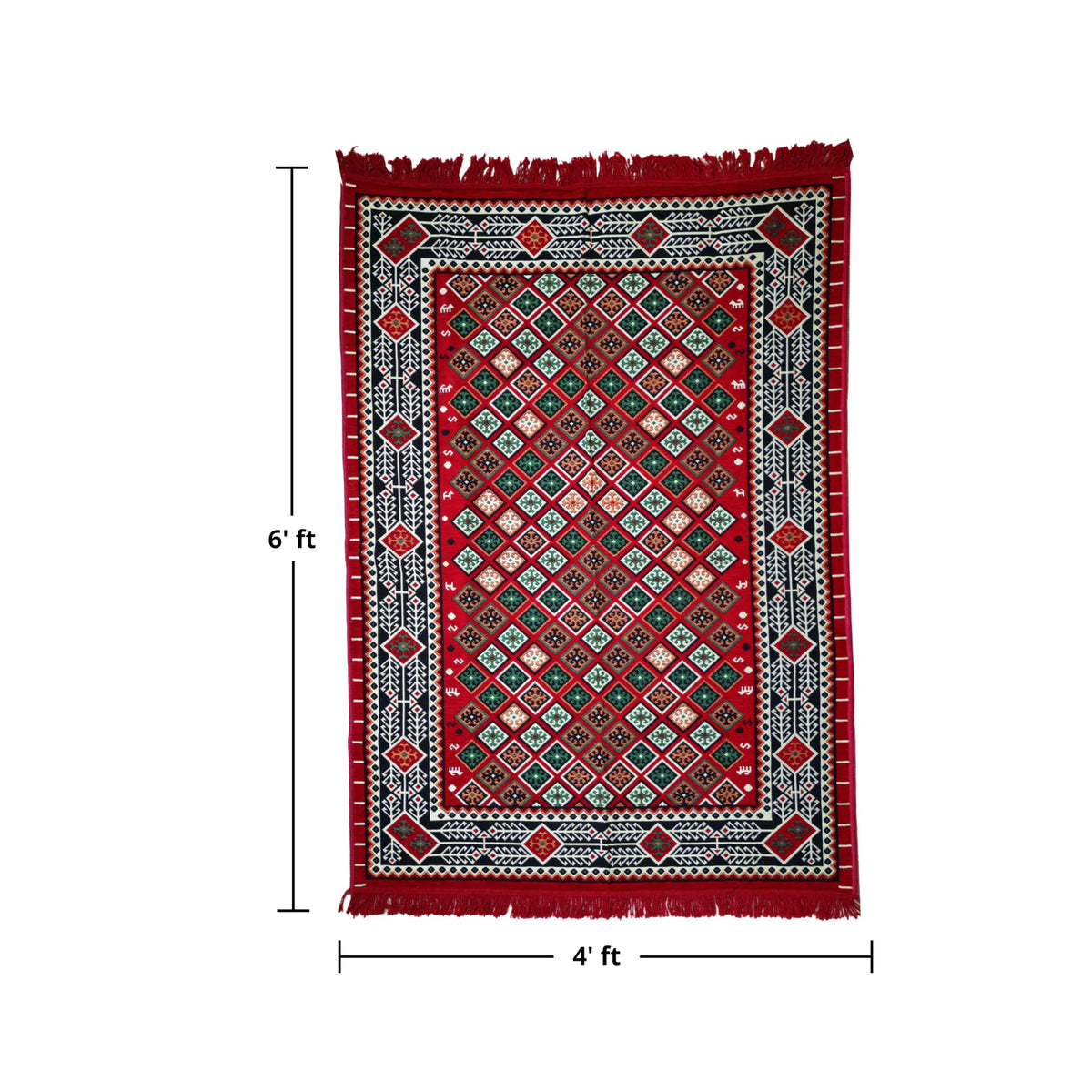 Mystical Anatolia kilim Trellis/Red additional view 2