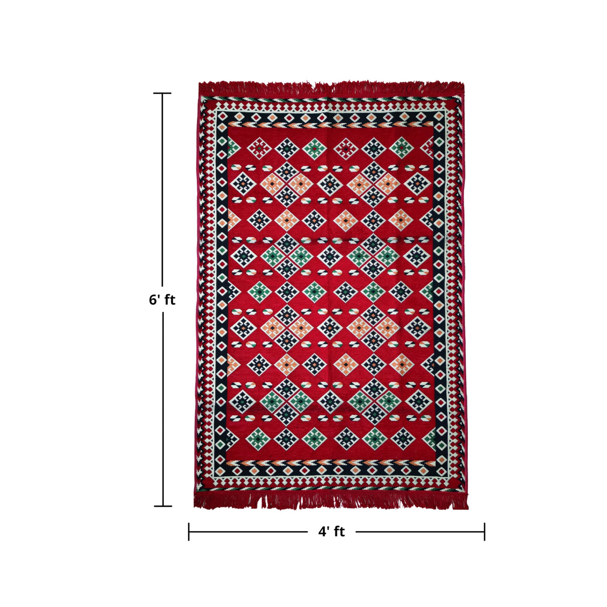 Mystical Anatolia kilim Lattice/Red additional view 4
