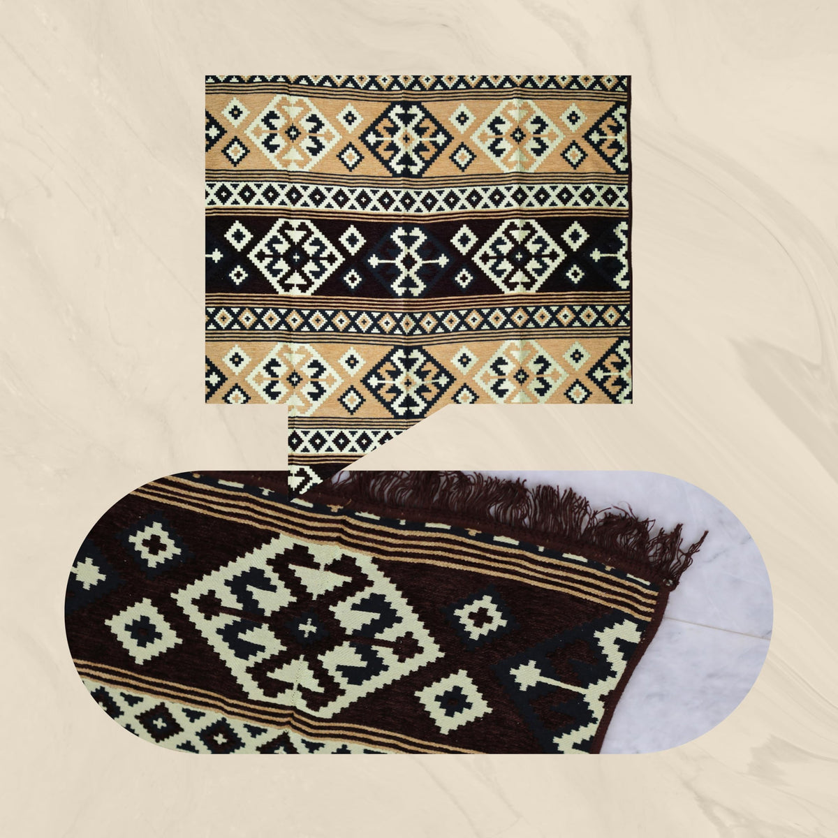 Mystical Anatolia 4x6 kilim rug SKU O7-F8DI-BP3P additional view 5
