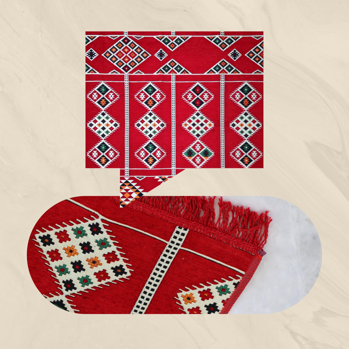 Mystical Anatolia kilim Stripe/Red additional view 5