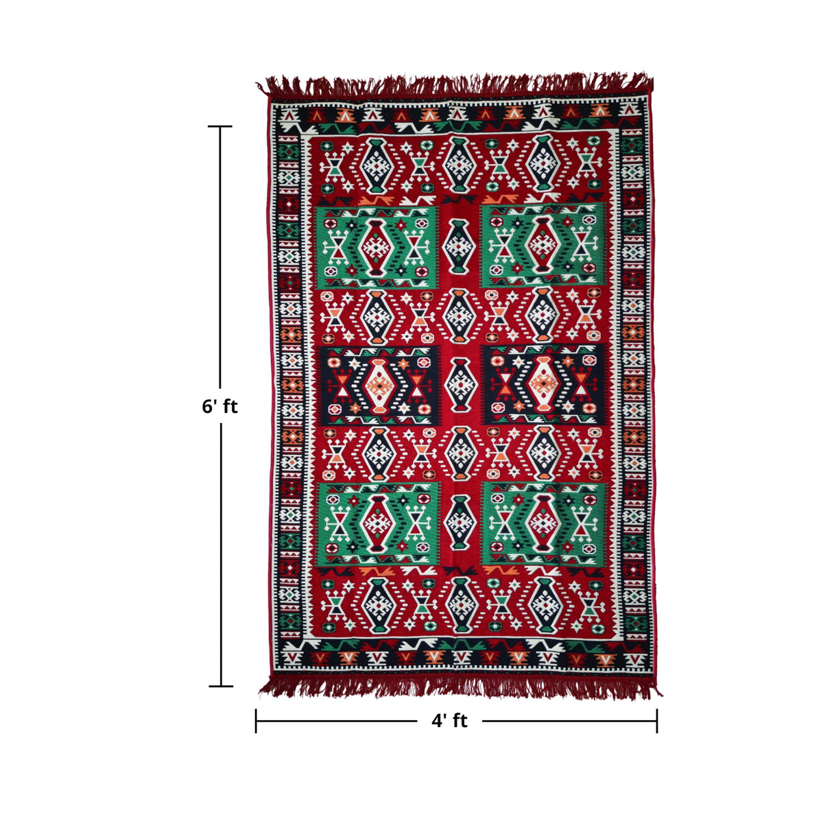 Mystical Anatolia kilim Green/Red additional view 2
