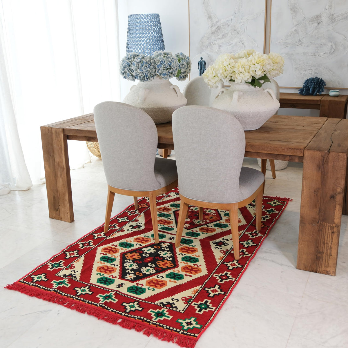 Mystical Anatolia 4x6 ft kilim rug Multi/Red – additional product view 4