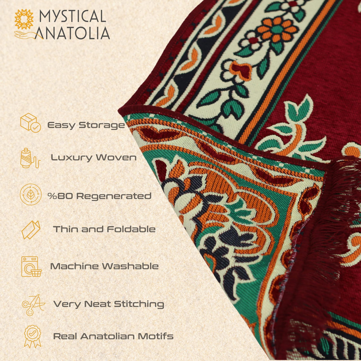Mystical Anatolia 4x6 kilim rug SKU GX-MR84-ODPZ additional view 6