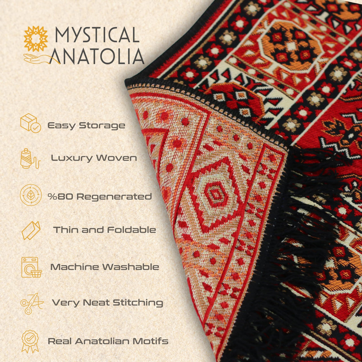 Mystical Anatolia 4x6 kilim rug SKU 3Y-8V1C-F2G6 additional view 5