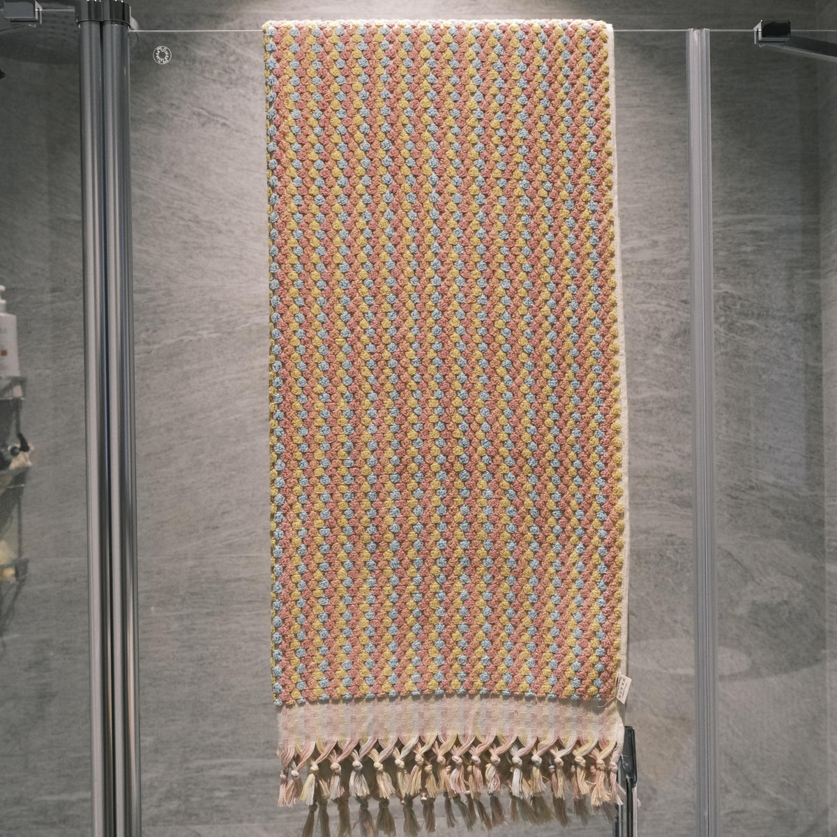 Mystical Anatolia pompom bath towel SKU UK-NANO-6KLQ additional view 5