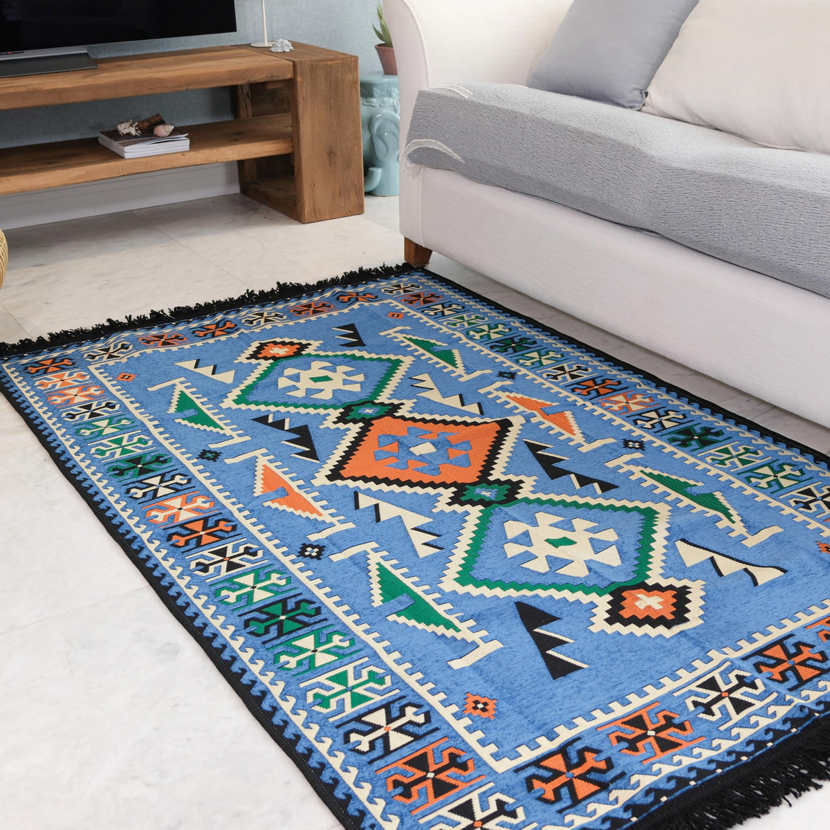 Mystical Anatolia 4x6 kilim rug SKU 1C-KC7J-G13C additional view 3
