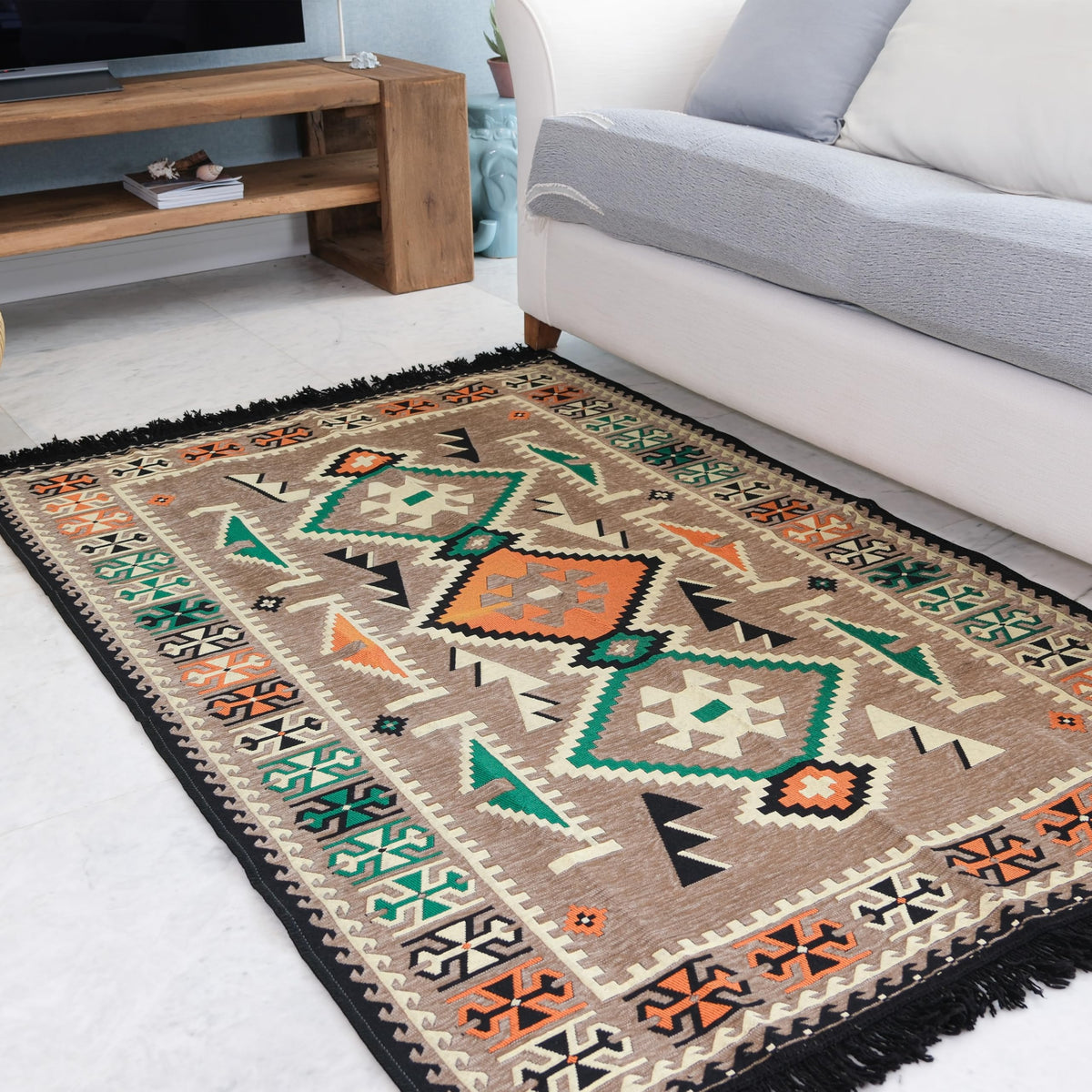 Mystical Anatolia 4x6 kilim rug SKU RI-OU5Y-E3DJ additional view 3