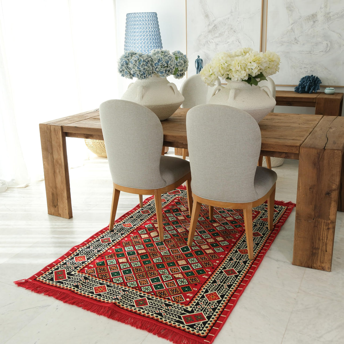 Mystical Anatolia kilim Trellis/Red additional view 4