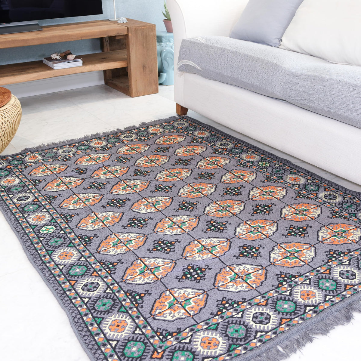 Mystical Anatolia kilim Orange/Grey additional view 3