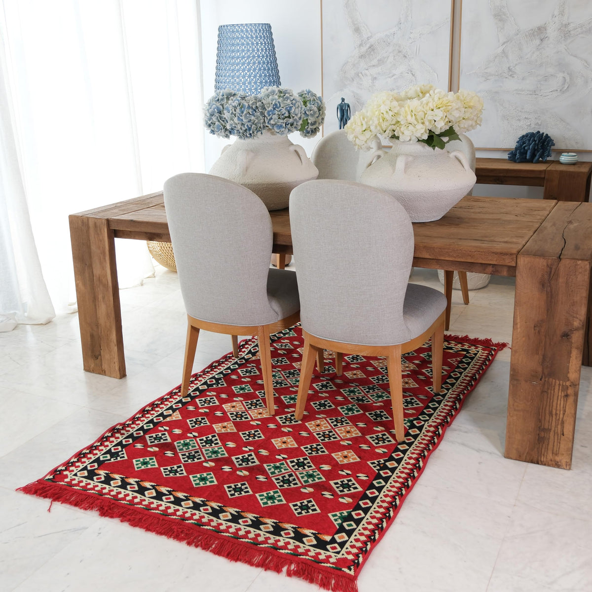 Mystical Anatolia kilim Lattice/Red additional view 3