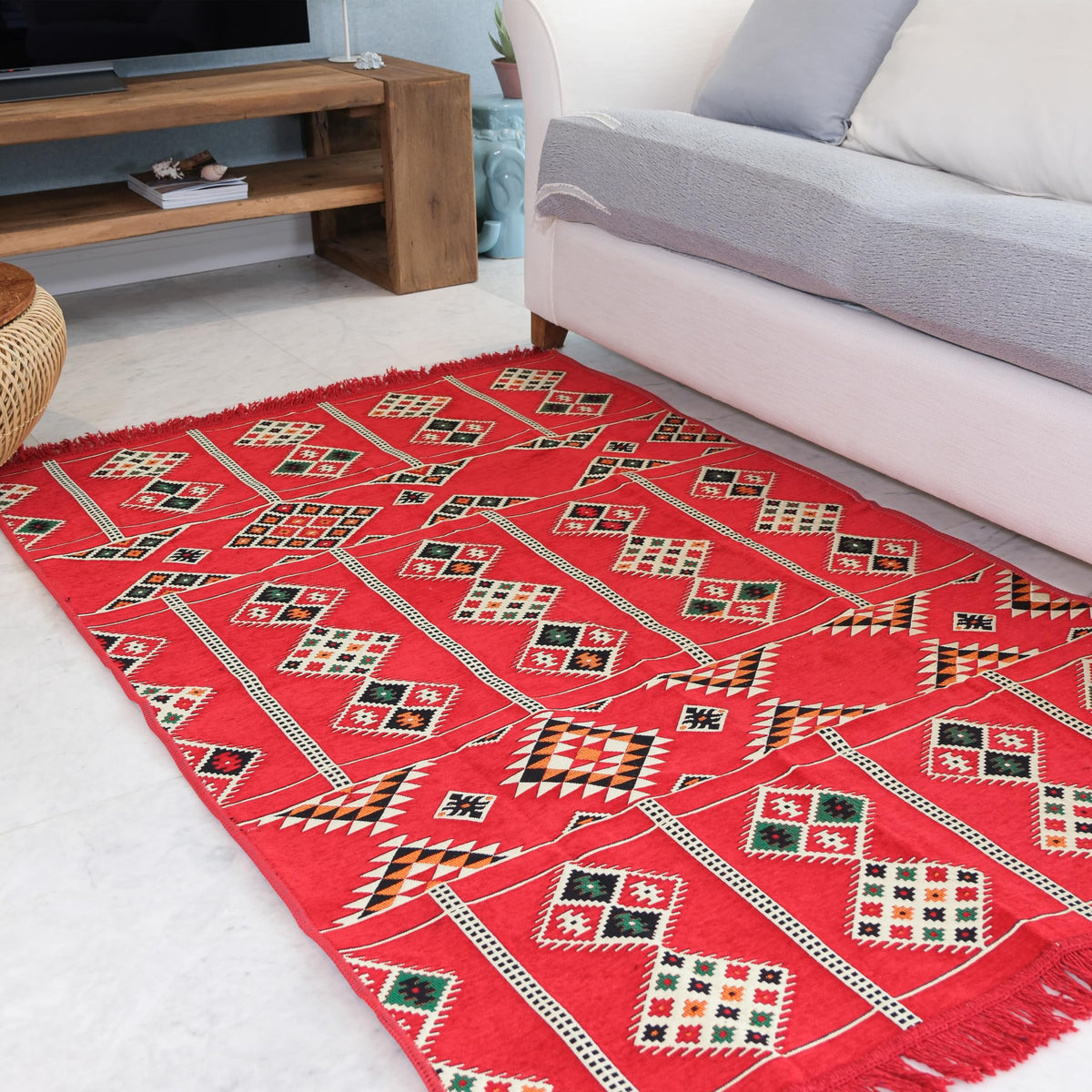 Mystical Anatolia kilim Stripe/Red additional view 3
