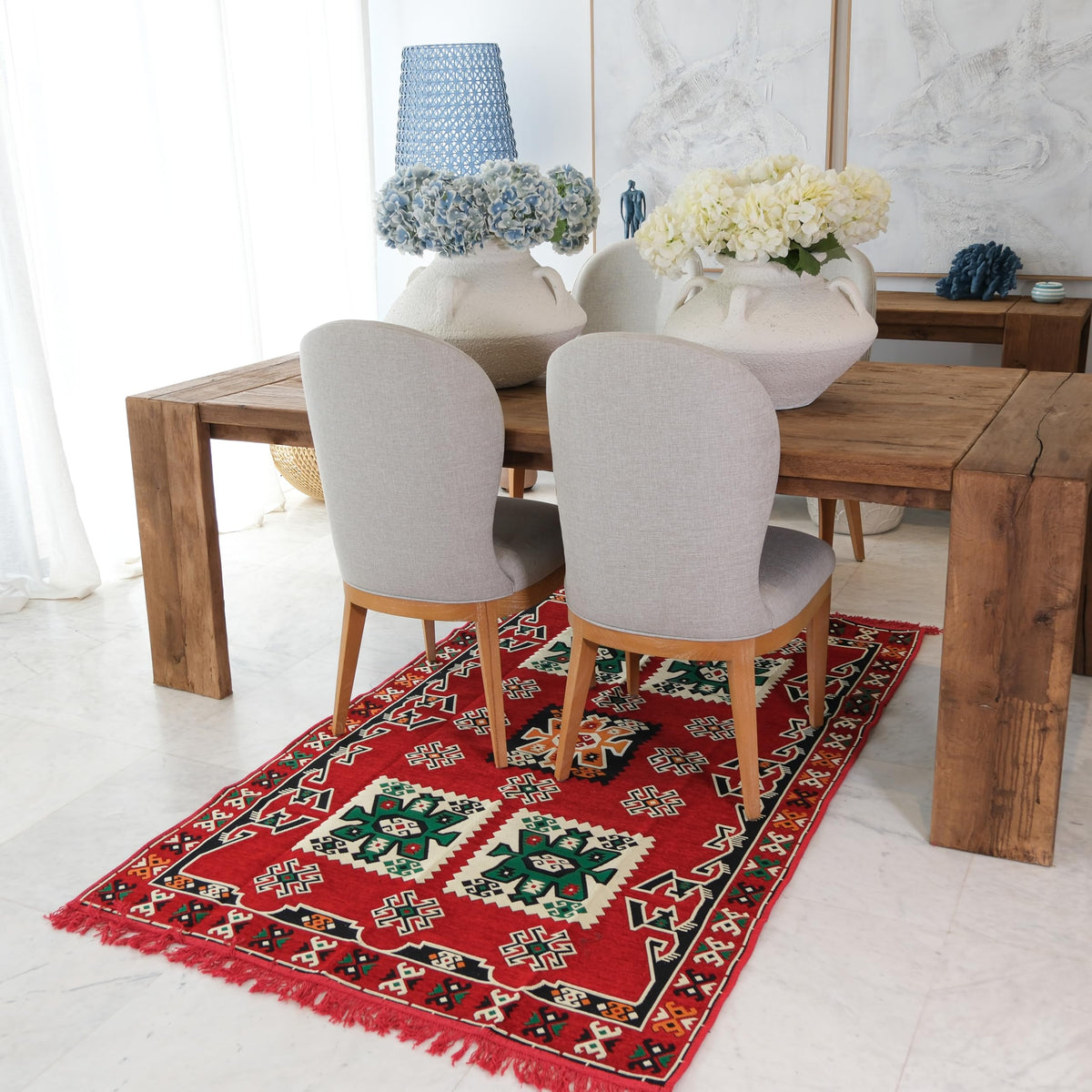 Mystical Anatolia 4x6 ft kilim rug Tribal/Red – additional product view 3