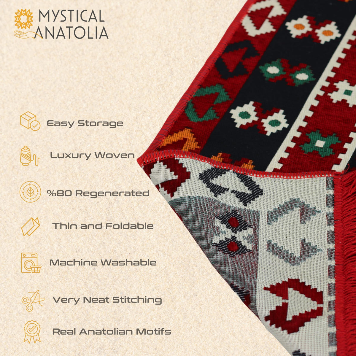 Mystical Anatolia 4x6 kilim rug SKU Y6-BKUM-WYPK additional view 6