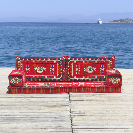 Arabic Style Majlis Floor Sofa – Traditional Low Seating Design